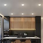 Светильник точечный IN HOME GX53R-SOFT FL-BL 4690612057958, GX53, до 24 Вт, 110х58 мм, матовый черный