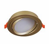 Светильник точечный Reluce Technical 53026-9.0-001RLD GX53 GD, 15 Вт, IP20, 25х113 мм, встраиваемый, алюминий, золотой
