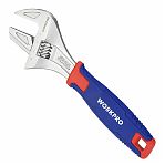 Ключ разводной Workpro WP272014, надежный хват, эргономичные рукоятки, 200 мм