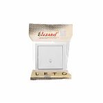 Кнопка для дверного звонка Lezard Leto проводная, накладная, пластик, белый 752-0200-103