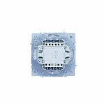Выключатель двойной с подсветкой Lezard Zima 704-0288-112QC встраиваемый, белый