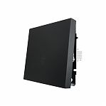 Выключатель проходной Lezard Zima 704-4288-105QC встраиваемый, черный бархат