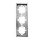 Рамка 3-местная Lezard Zima 704-7400-148 горизонтальная, пластик, серый матовый