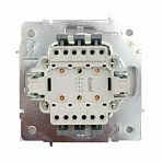 Выключатель проходной двойной Lezard Zima 704-0288-106QC, безвинтовой зажим, белый