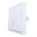 Выключатель с подсветкой Lezard Zima 704-0288-111QC, безвинтовой зажим, белый