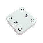 Выключатель одноклавишный с подсветкой TDM Electric Ладога SQ1801-0009 накладной,  белый