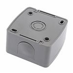 Выключатель одноклавишный TDM Electric Селигер SQ1818-0103, накладной, оконечный серый