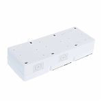 Блок 2 розетки и выключатель Эра Эксперт 11-7403-01, Б0027673, IP54, 16A, 3 поста, белый, накладной, с крышкой