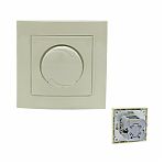 Диммер встраиваемый UNIVersal Бриллиант 7947427, СП, 500 Вт, поворотный, белый