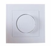 Диммер встраиваемый UNIVersal Бриллиант 7947427, СП, 500 Вт, поворотный, белый