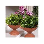 Вазон для цветов Альтернатива Венеция, М3132, пластик, коричневый, 17 л, диаметр 440 мм, высота 345 мм