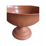 Вазон для цветов Альтернатива Венеция, М3132, пластик, коричневый, 17 л, диаметр 440 мм, высота 345 мм