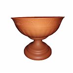 Вазон для цветов Альтернатива Венеция, М3132, пластик, коричневый, 17 л, диаметр 440 мм, высота 345 мм