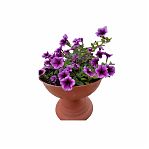 Вазон для цветов Альтернатива Венеция, М3132, пластик, коричневый, 17 л, диаметр 440 мм, высота 345 мм