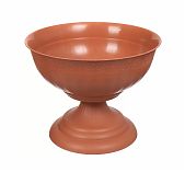 Вазон для цветов Альтернатива Венеция, М3132, пластик, коричневый, 17 л, диаметр 440 мм, высота 345 мм