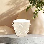 Горшок для цветов Plast Team Butterflies, молочный туман, объем 5.3 л, высота 208, диаметр 225 мм, полипропилен