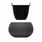 Кашпо Жемчужина графит  7 л