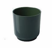 Горшок для цветов Liveingreen Дельта Д13-32 с вкладкой, пластик, нефрит, 13х13.5 см, 1.5 л