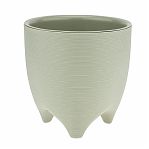 Горшок для цветов Ливингрин Де Коста с вкладкой, пластик, шалфей, 16х16 см, 2.25 л