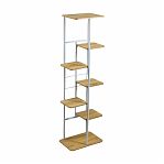 Подставка для цветов Greengo 10747754, 7 полок, напольная, металл, МДФ, белая, 23х36х120 см