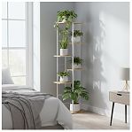 Подставка для цветов Greengo 10747754, 7 полок, напольная, металл, МДФ, белая, 23х36х120 см