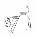 Подставка для цветочных горшков Simaland Сказка Кот 1525051, d 16 см, черный