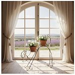 Подставка для цветочных горшков Simaland Сказка Кот 1525051, d 16 см, черный