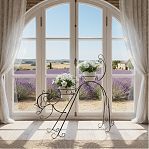 Подставка для цветочных горшков Simaland Сказка Кот 1525051, d 16 см, черный