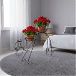 Подставка для цветочных горшков Simaland Сказка Кот 1525051, d 16 см, черный