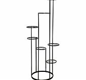Подставка для цветов Лофт Каскад 7, 233469, 7 полок, напольная, металл, черная