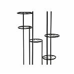 Подставка для цветов Лофт Каскад 7, 233469, 7 полок, напольная, металл, черная