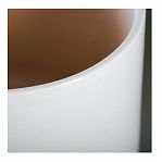 Горшок для цветов Афродита 7442051, керамический, с поддоном, 1.7 л, белый