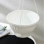 Горшок-кашпо Альтернатива Мирабель UD-197240, подвесной, белый, 2.5 л