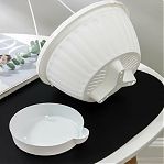 Горшок-кашпо Альтернатива Мирабель UD-197240, подвесной, белый, 2.5 л