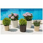 Кашпо Lamela Malwa Dluto Mokka UD-285998, диаметр 190 мм, высота 190 мм, коричневый, 4 л