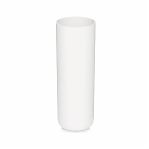 Ваза для цветов Альтернатива М8527, пластик, белая, 9х9х25.5 см