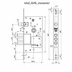 Замок врезной KALE KILIT 252/RL никель