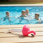 Термометр спиртовой Фламинго, плавающий, для бассейна, розовый