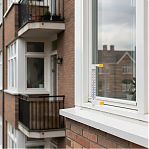 Термометр наружный Еврогласс Престиж, оконный, на липучке, для измерения температуры