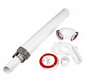 Комплект Essan KIT00A, дымоход коаксиальный, 60/100 универсальный, антилед