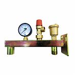 Группа безопасности настенная TST TST.G3430, 3/4" х 3 бар, 50 кВт, для расширительного бака