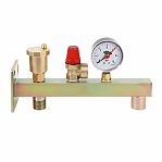 Группа безопасности настенная TST TST.G3430, 3/4" х 3 бар, 50 кВт, для расширительного бака