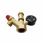 Группа безопасности котла Frap F286.06 ВР компактная 1"х3 бар, латунь