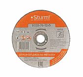 Диск отрезной Sturm 9020-76-12х5, металл A60TBF, 76х1.2х10 мм, 20000 об/мин, 80 м/с, 1 штука