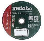 Круг отрезной METABO сталь, нержавеющая сталь 180х1.6х22.2 мм 617166000
