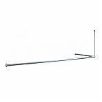 Штанга для ванной Iddis Elegante 050A200I14, угловая, алюминий, 90-180 см, хром