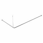 Штанга для ванной Iddis Elegante 050A200I14, угловая, алюминий, 90-180 см, хром