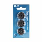 Аэратор для смесителя AV Engineering AVSSS-079x3, наружная резьба, в упаковке 3 штуки, хром