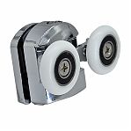 Ролики для душевой кабины 2-25МК2, диаметр 25 мм, 4 двойных верхних, 4 двойных нижних, хром