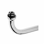 Излив для смесителя Frap F7140S, 1/2", 40 см, аэратор, латунь, хром